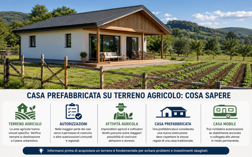 Casa prefabbricata su terreno agricolo: quando è edificabile e come costruire una casa prefabbricata legalmente