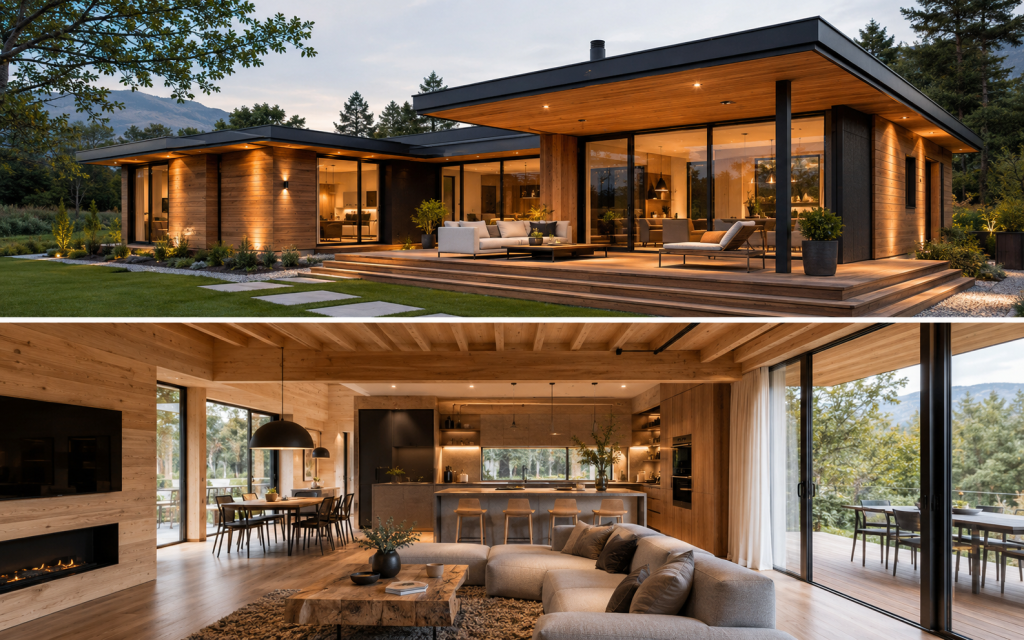 Ville in legno moderne: come progettare una casa in legno dal design contemporaneo