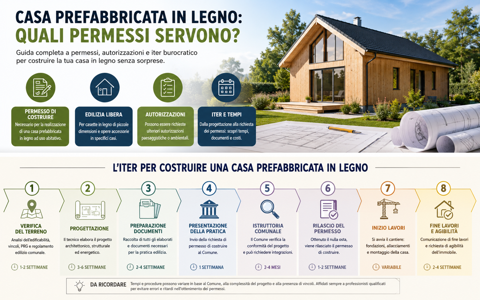Permessi casa prefabbricata in legno: quali autorizzazioni servono davvero? Guida completa su concessione edilizia, permesso di costruire ed edilizia libera